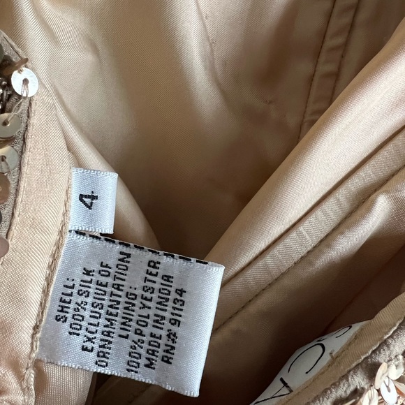 Vintage Scala silk strapless sequin dress - Picture 5 of 6